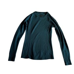 Smith + Rogue Women's Merino Bamboo‎ Base Layer Top, Dark Teal, Size XS
